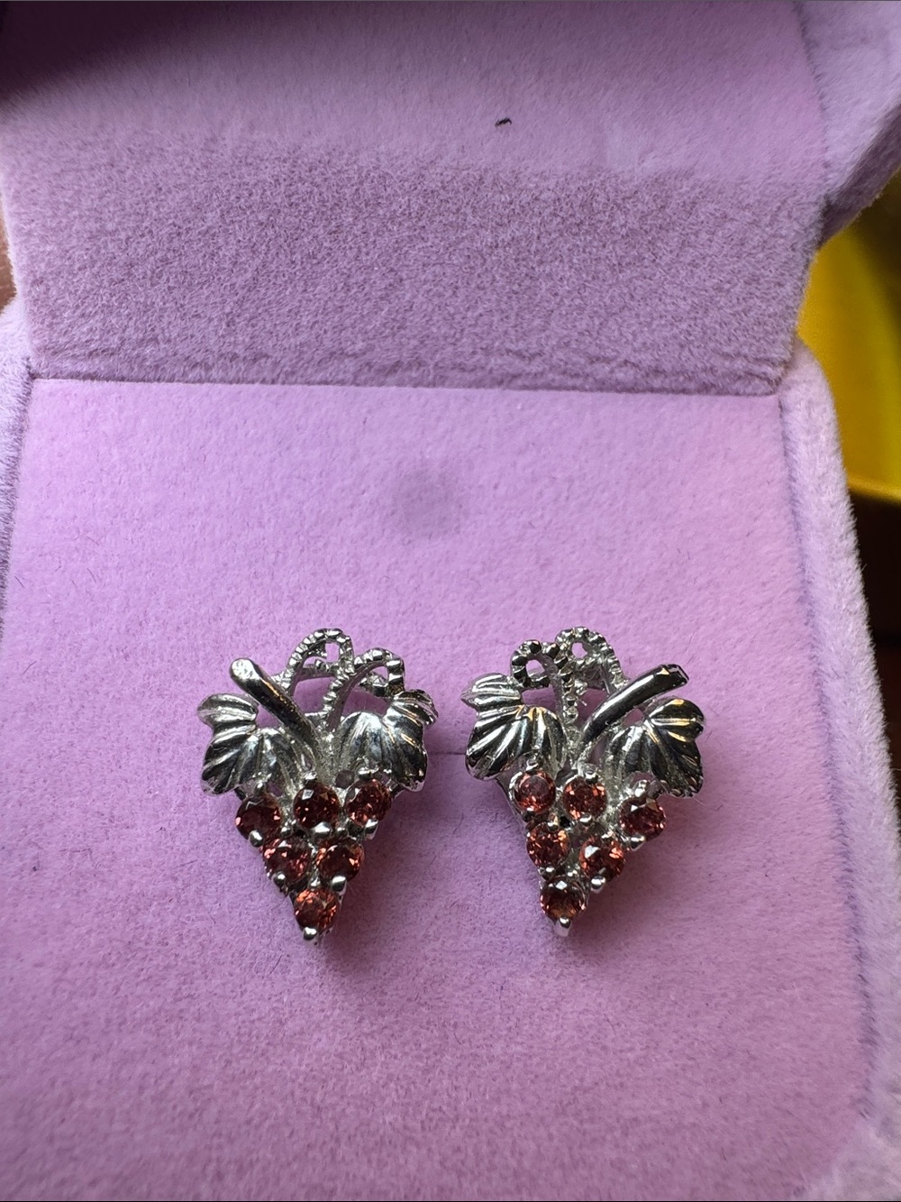 3060-Swarovski Crystal Element‎ Silvertone post earrings.